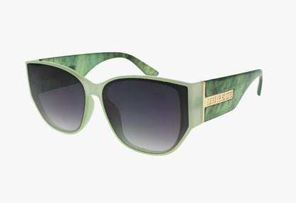 green Large Wholesale Fashion Squared Cat Eye Sunglasses