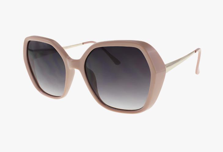 pink Wholesale Fashion Hexagon Shaped Sunglasses