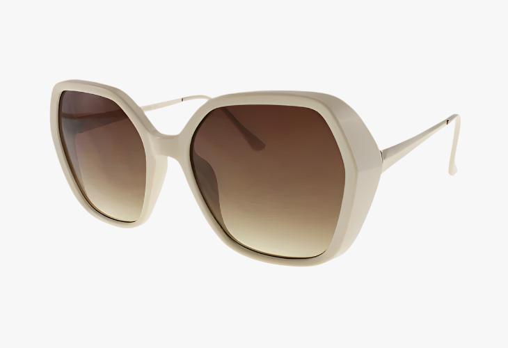 ivory Wholesale Fashion Hexagon Shaped Sunglasses