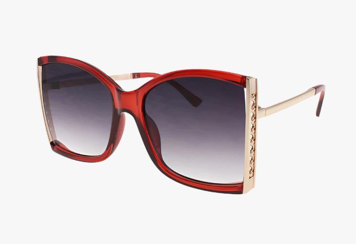 red Wholesale Fashion Luxury Butterfly Style Sunglasses