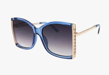 blue Wholesale Fashion Luxury Butterfly Style Sunglasses