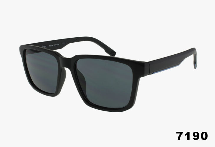 gloss black Wholesale Classic Square Framed Sunglasses