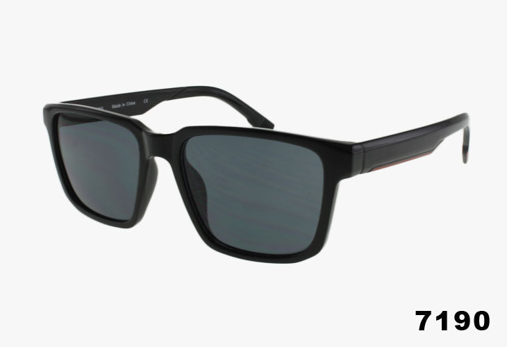 black Wholesale Classic Square Framed Sunglasses