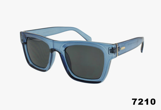 7211 - Wholesale Fashion Flat Top Rectangular Frame Sunglasses