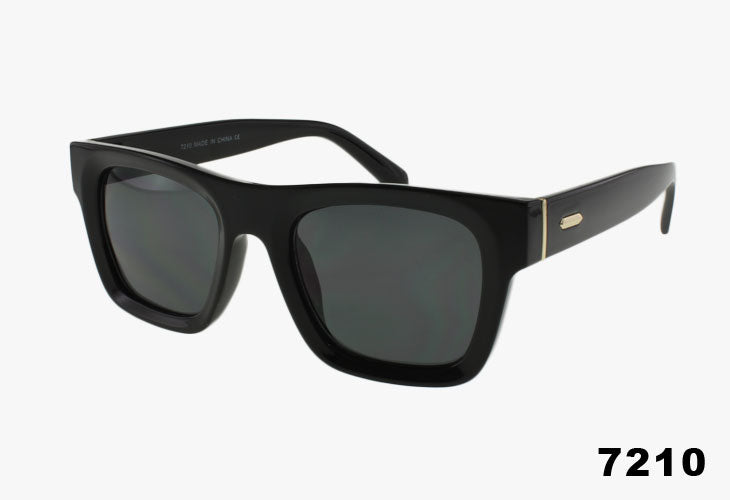 7211 - Wholesale Fashion Flat Top Rectangular Frame Sunglasses