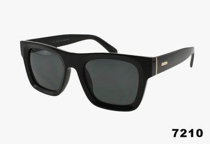 7211 - Wholesale Fashion Flat Top Rectangular Frame Sunglasses