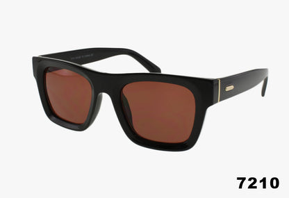 7211 - Wholesale Fashion Flat Top Rectangular Frame Sunglasses