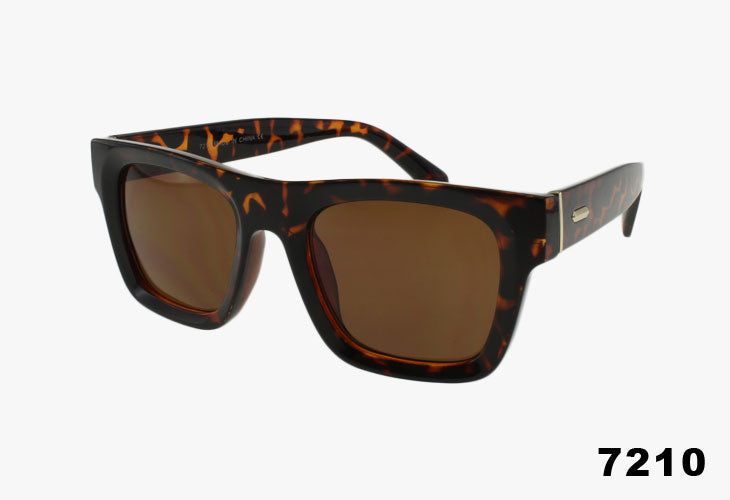 7211 - Wholesale Fashion Flat Top Rectangular Frame Sunglasses