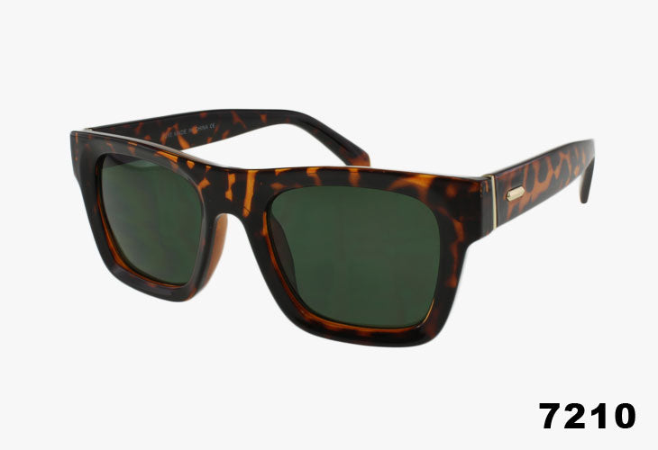 7211 - Wholesale Fashion Flat Top Rectangular Frame Sunglasses