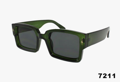 7211 - Wholesale Fashion Rectangular Frame Sunglasses