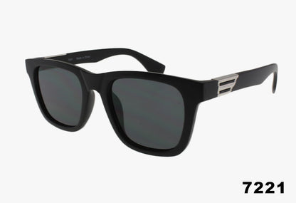 matte black Wholesale Thick Frame Square Fashion Sunglasses