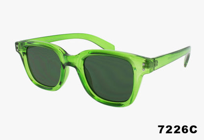 green Wholesale Medium Rounded Square Fashion Sunglasses