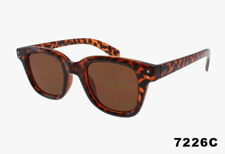 tortoise Wholesale Medium Rounded Square Fashion Sunglasses