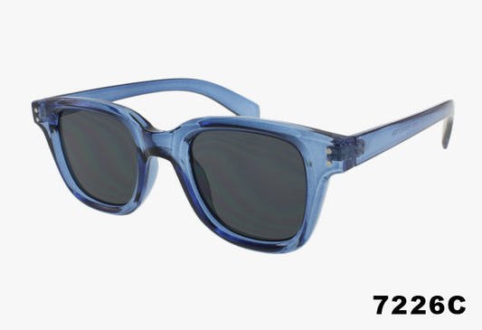 blue Wholesale Medium Rounded Square Fashion Sunglasses