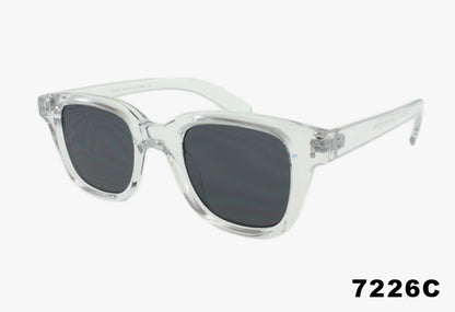 clear Wholesale Medium Rounded Square Fashion Sunglasses