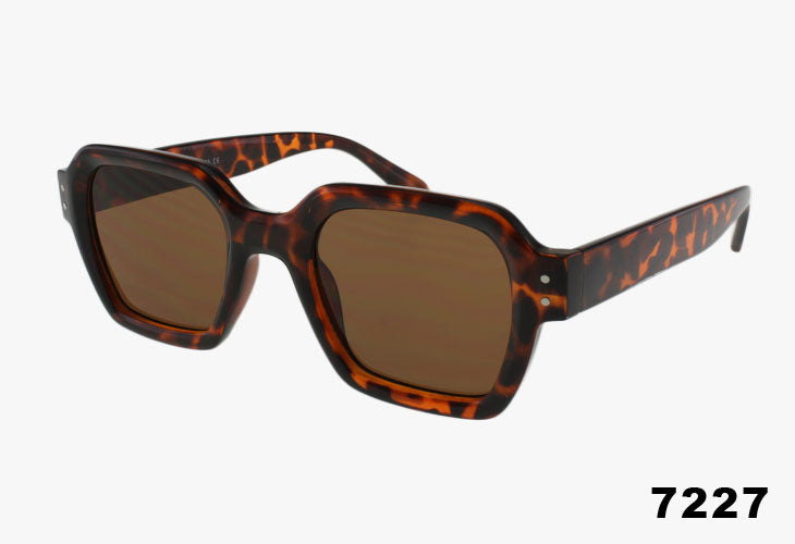 tortoise Wholesale Thick Frame Square Sunglasses