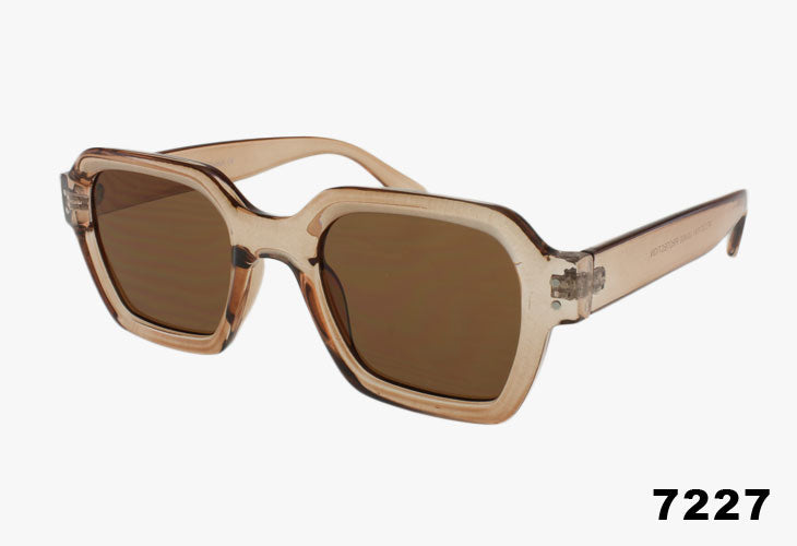 beige Wholesale Thick Frame Square Sunglasses