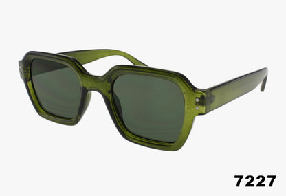 green Wholesale Thick Frame Square Sunglasses