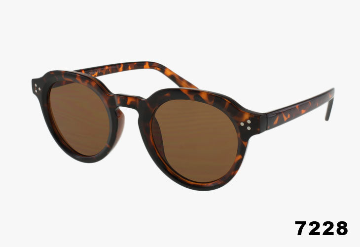 tortoise Classic Round Keyhole Bridge Wholesale Sunglasses