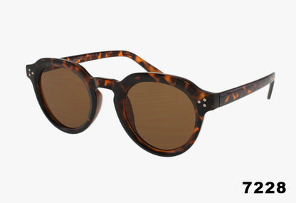 tortoise Classic Round Keyhole Bridge Wholesale Sunglasses