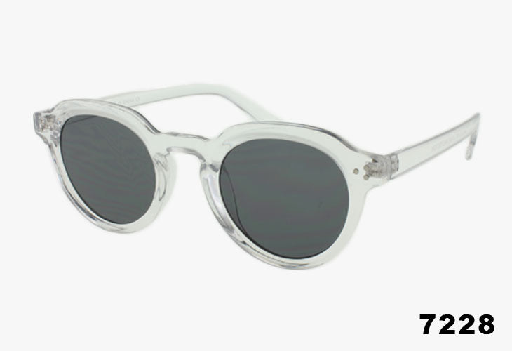 clear Classic Round Keyhole Bridge Wholesale Sunglasses
