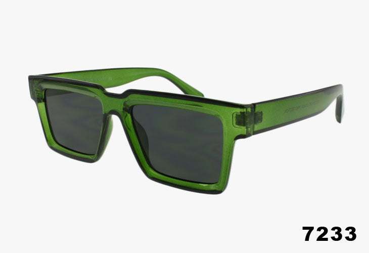 green Wholesale Medium Rectangular Fashion Sunglasses