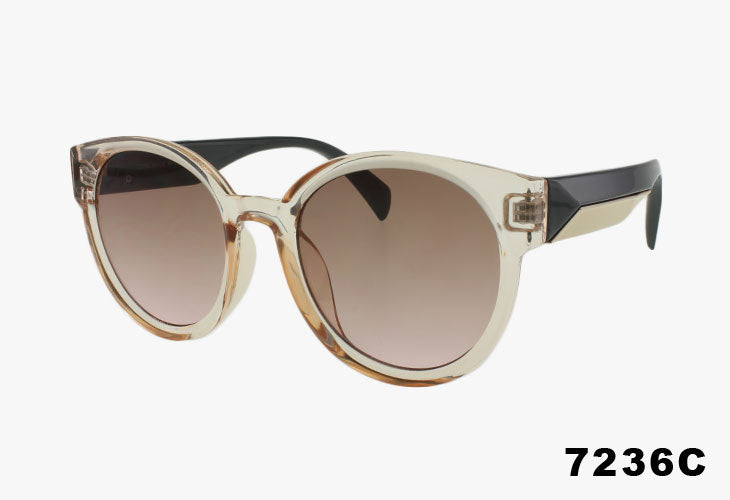 tan Wholesale Luxury Fashion Round Sunglasses