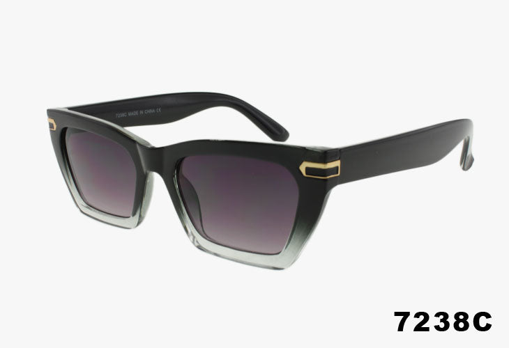 black gradient Wholesale Classic Medium Rectangular Shaped Sunglasses