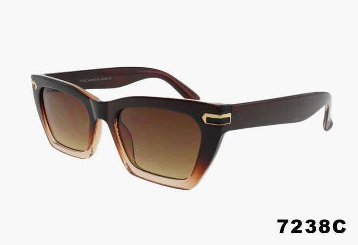 tortoise gradient Wholesale Classic Medium Rectangular Shaped Sunglasses