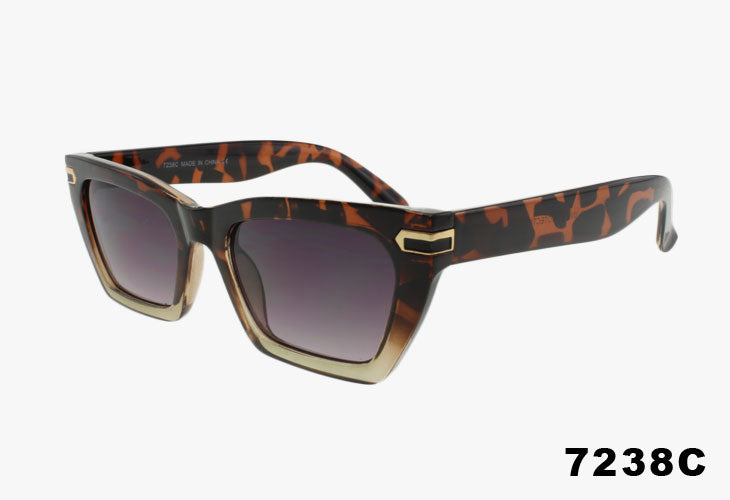 brown tortoise Wholesale Classic Medium Rectangular Shaped Sunglasses