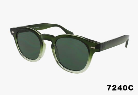 7240C - Wholesale Classic Round Keyhole Bridge Sunglasses