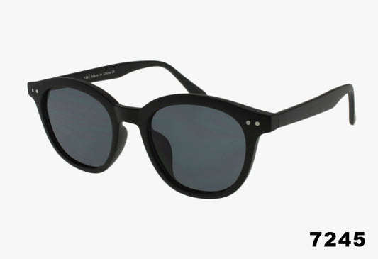gloss black Medium Wholesale Fashion Classic Oval Sunglasses