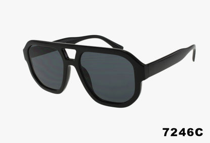 smoke Classic Large Color Lens Pilot Wholesale Sunglasses
