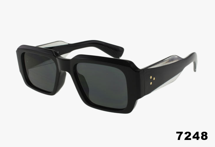 black Wholesale Fashion Thick Framed Square Sunglasses