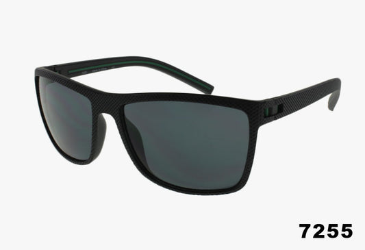 black Wholesale Classic Square Textured Frame Sunglasses