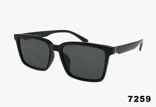 black Wholesale Classic Medium Rectangular Sunglasses