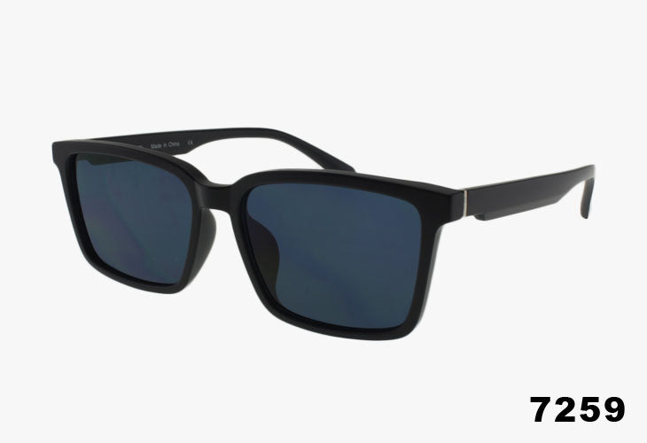 black Wholesale Classic Medium Rectangular Sunglasses