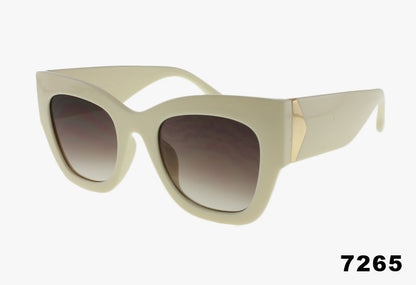 off white frame and smoke lens Wholesale Square Frame Triangle Hinge Sunglasses