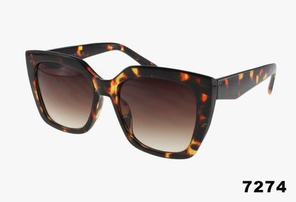 tortoise Large Fashion Square Frame Wholesale Sunglasses