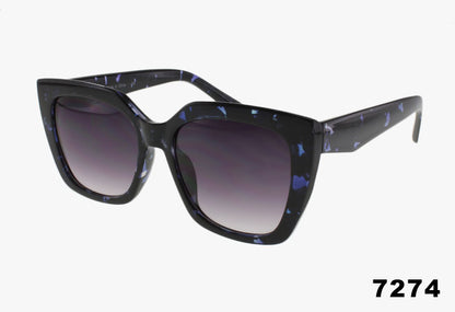 blue Large Fashion Square Frame Wholesale Sunglasses