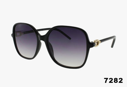 black Wholesale Fashion Rounded Frame Butterfly Sunglasses