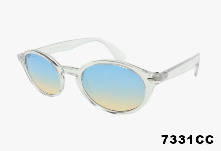 bule Small Oval Key Hole Bridge Classic Wholesale Sunglasses