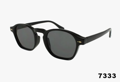Fashion Square Keyhole Bridge Wholesale Sunglasses black frame
