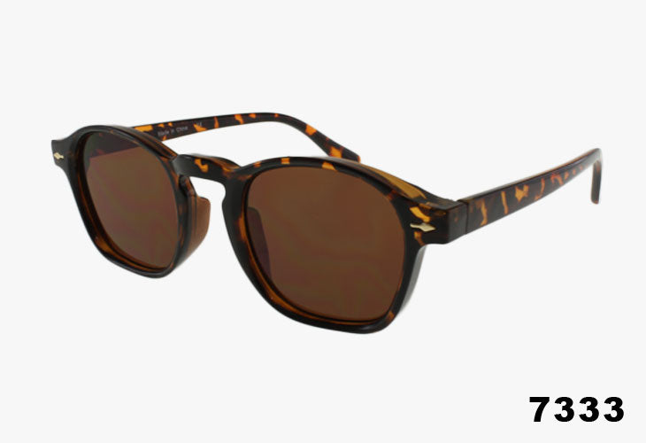 Fashion Square Keyhole Bridge Wholesale Sunglasses tortoise frame