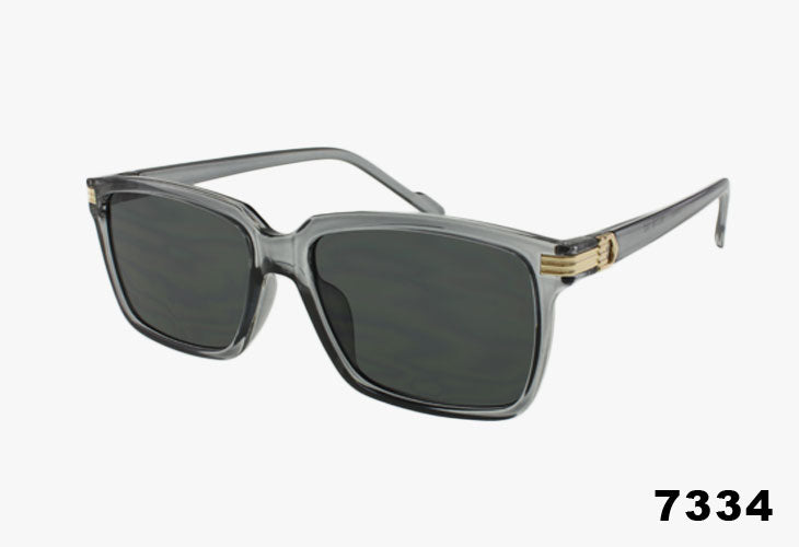 Wholesale Fashion Medium Rectangular Sunglasses grey frame