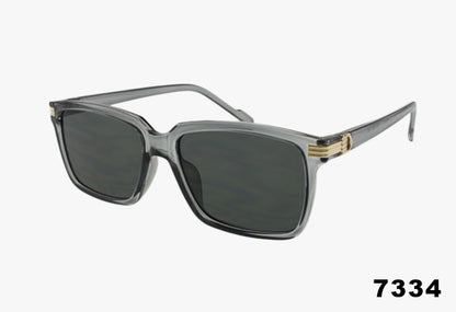 Wholesale Fashion Medium Rectangular Sunglasses grey frame