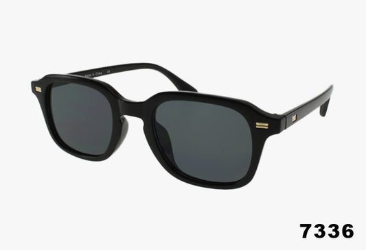 Wholesale Fashion Square Keyhole Bridge Sunglasses black