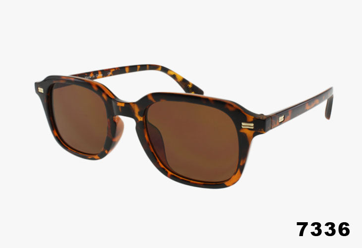 Wholesale Fashion Square Keyhole Bridge Sunglasses tortoise