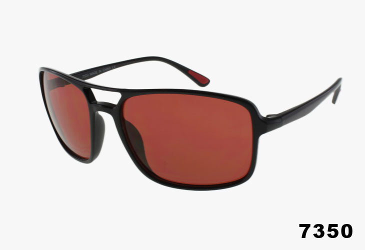 brown Wholesale Fashion Rubber Tipped Sport Pilot Sunglasses