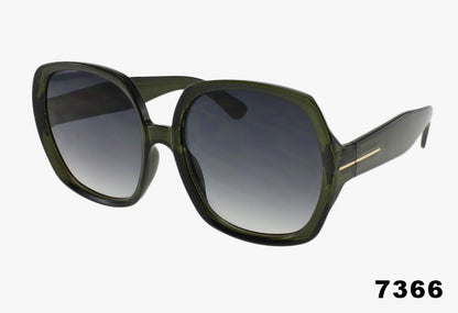 7366 - Fashion Oversized Square Sunglasses Wholesale